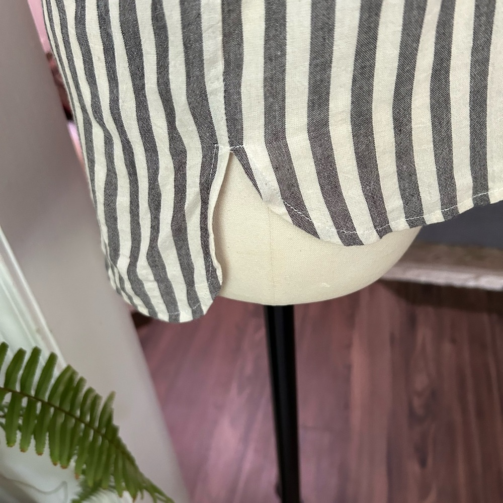 Button down striped shirt long sleeve - Picture 8 of 14